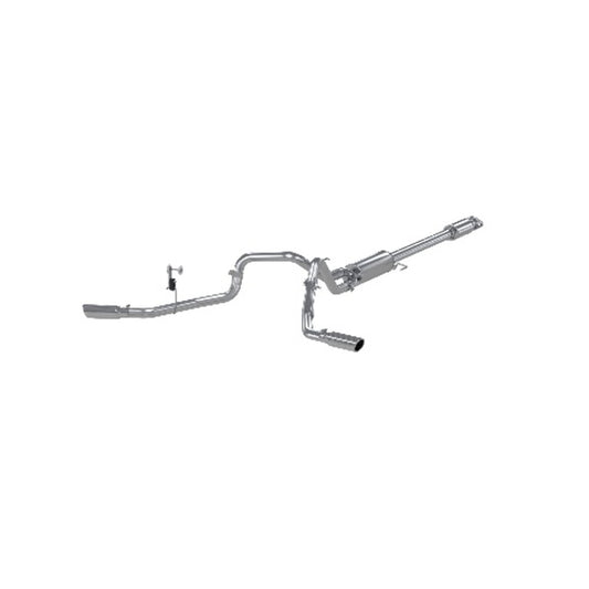 Fits 2016-2020 Ford F-150 2 1/2in. Cat Back; Dual Side Exit; AL - S5257AL - Cat Back Exhaust Car Part People