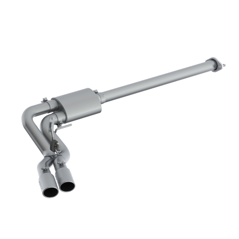Fits 15 F-150 3" CatBack Single Side Dual Outlet in Front of Rear Wheel-S5260409 - Cat Back Exhaust Car Part People