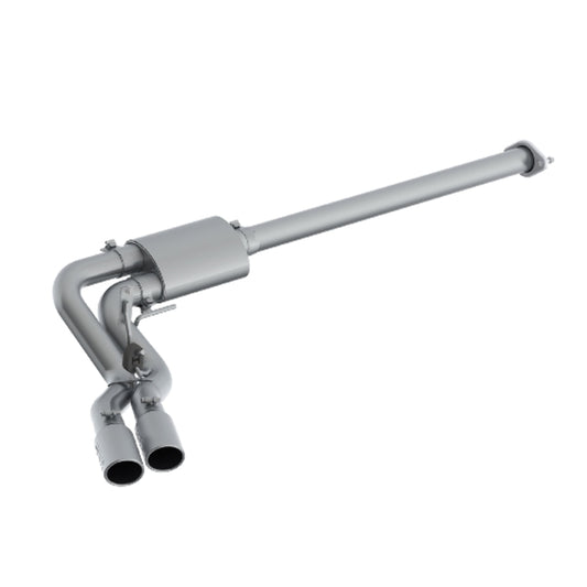 Fits 15 F-150 3" CatBack Single Side Dual Outlet in Front of Rear Wheel-S5260409 - Cat Back Exhaust Car Part People