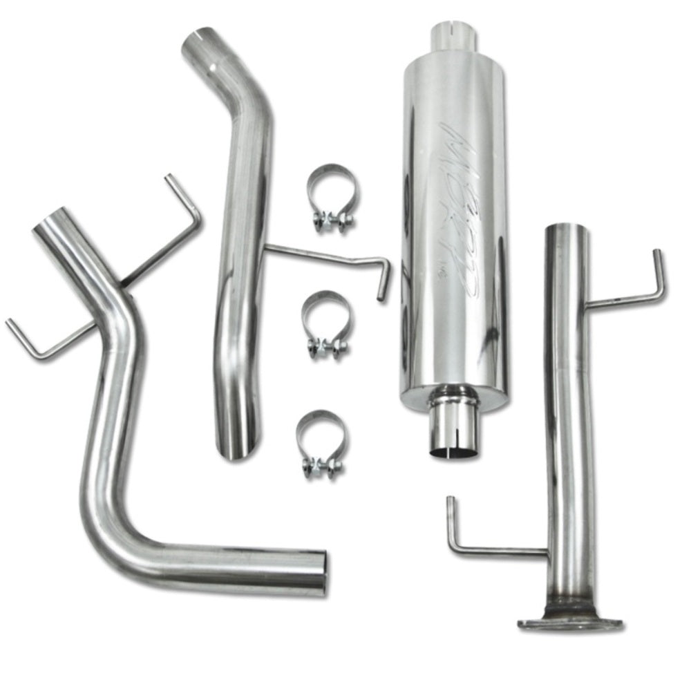 Fits 2007-14 Toyota FJ Cruiser 2 1/2" Cat Back Single Rear Tail No tip-S5310409 - Cat Back Exhaust Car Part People