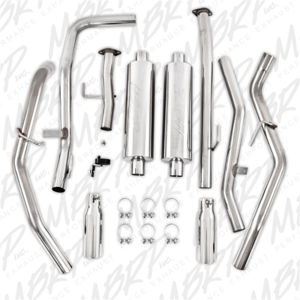 Fits 2010-2019 Toyota Tundra 2 1/2in. Cat Back; Dual Split Rear; T409 - S5312409 - Cat Back Exhaust Car Part People
