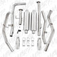 Fits 2010-2019 Toyota Tundra 2 1/2in. Cat Back; Dual Split Rear; T409 - S5312409
