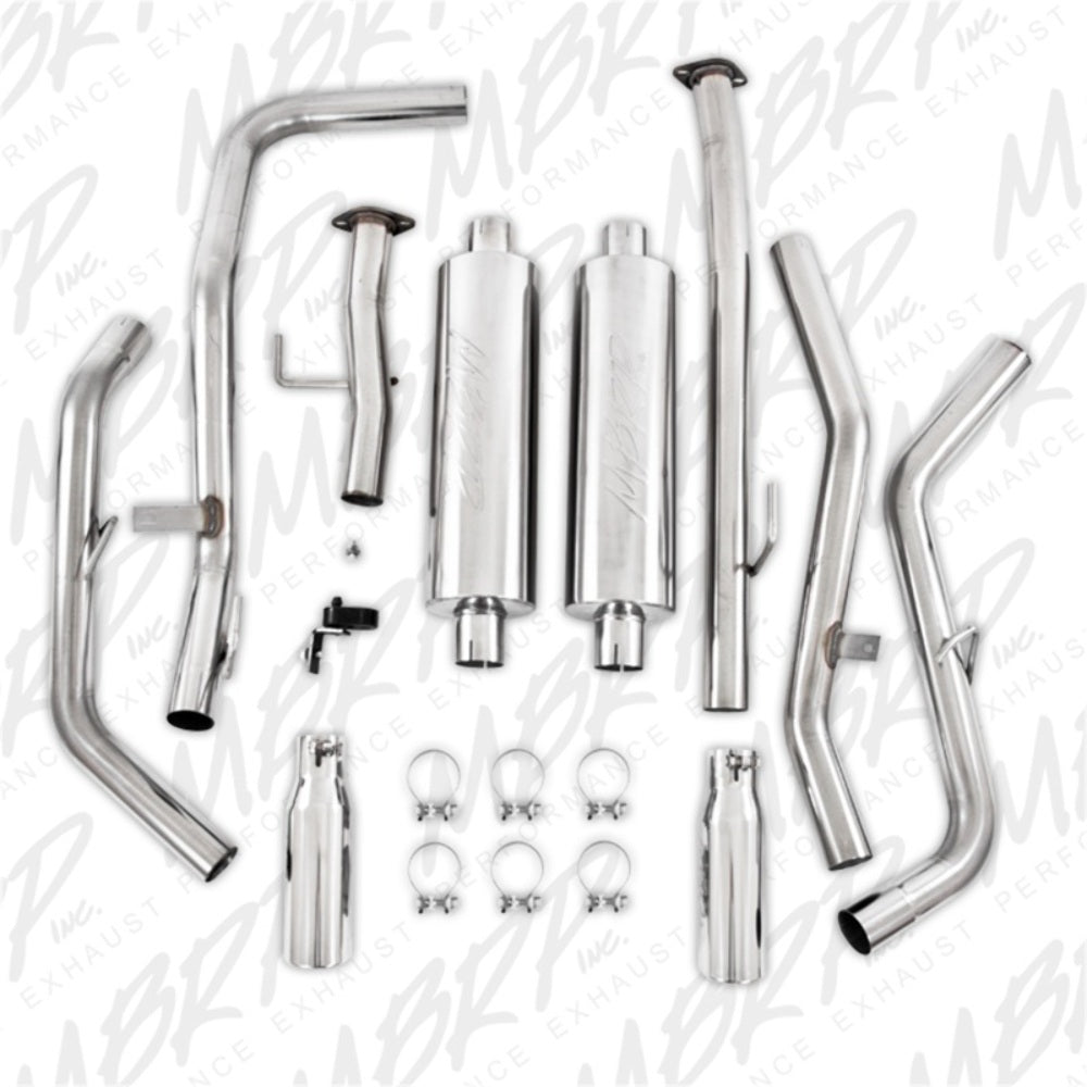Fits 2009-2021 Toyota Tundra 2 1/2in. Cat Back; Dual Split Side; T409 - S5316409 - Cat Back Exhaust Car Part People