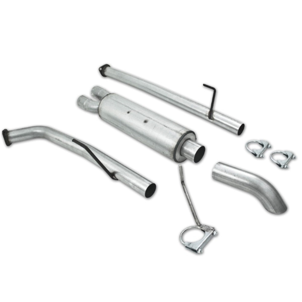 Fits 2007-2008 Toyota Tundra 2 1/2in. Cat Back; Turn Down; AL - S5318AL - Cat Back Exhaust Car Part People