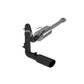 Fits 2005-2013 Toyota Tacoma 2 1/2" Cat Back; Single Exit; Black Coated-S5326BLK - Cat Back Exhaust Car Part People