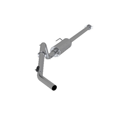 Fits 2005-2013 Toyota Tacoma 2 1/2in. Cat Back; Single Exit; AL - S5326P