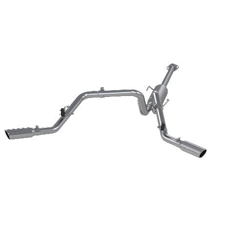 Fits 2005-2013 Toyota Tacoma 2 1/2in. Cat Back; Dual Split Side; T409 - S5328409