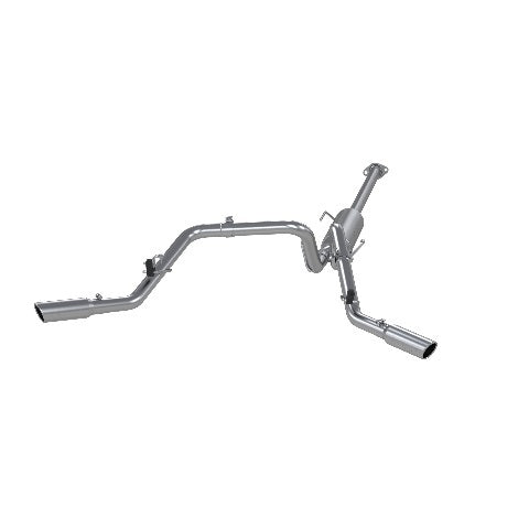 Fits 2005-2013 Toyota Tacoma 2 1/2in. Cat Back; Dual Split Side; AL - S5328AL