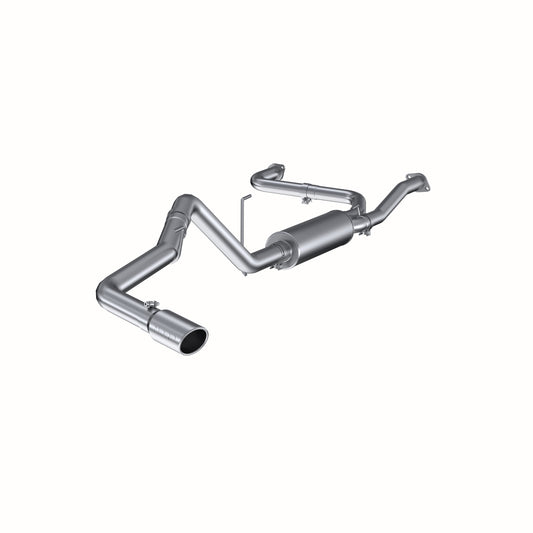 Fits 2011-2019 Nissan Frontier 3in. Cat Back; Single Side; AL - S5406AL - Cat Back Exhaust Car Part People