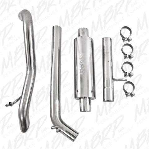 Fits 2007-11 Wrangler 2 1/2" Tail Pipe Muffler before Axle T409-S5514409