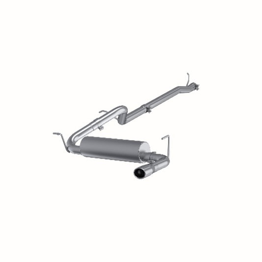 Fits 2013-2017 Jeep Wrangler 2 1/2in. Cat Back; Single Rear Exit; AL - S5526AL