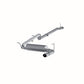 Fits 2013-2017 Jeep Wrangler 2 1/2in. Cat Back; Single Rear Exit; AL - S5526AL