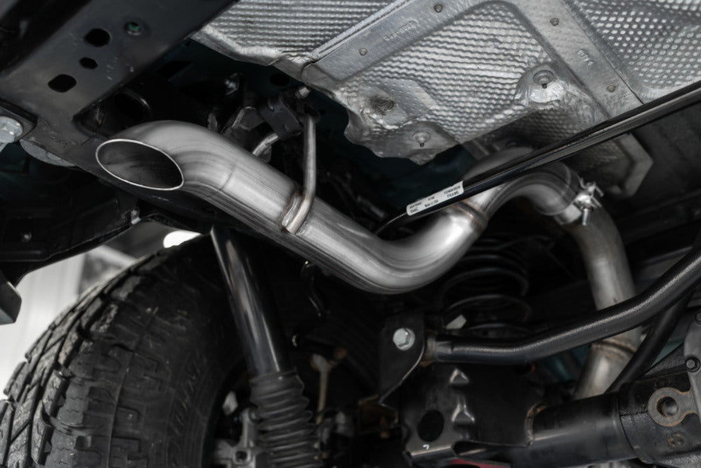 Fits 2018-2024 Jeep Wrangler 2.5" Axle Back Single Rear Exit Exhaust-S5527409 - Axle Back Exhaust Car Part People