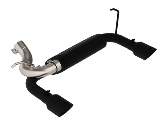 Fits 2013-2017 Jeep Wrangler 2 1/2in. Axle Back; Dual Rear Exit; BLK - S5528BLK - Axle Back Exhaust Car Part People