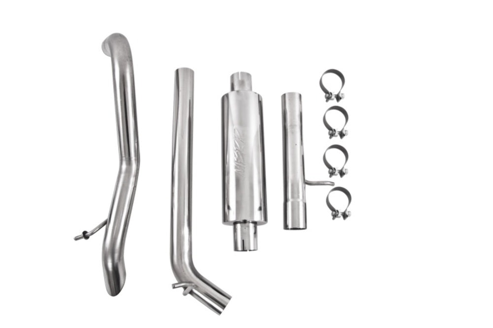 Fits 2012 Jeep Wrangler 2 1/2" Cat Back Tail Pipe Muffler before Axle-S5530409 - Cat Back Exhaust Car Part People