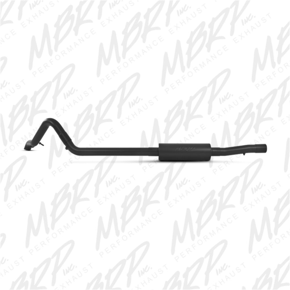 Fits 13-17 Wrangler 2 1/2" Cat Back Tail Pipe Muffler before Axle-Black-S5530BLK