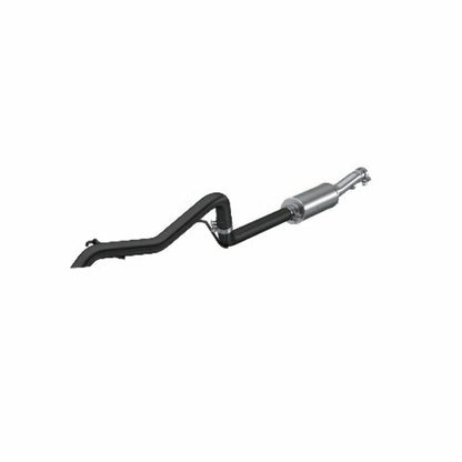Fits 13-17 Wrangler 2 1/2" Cat Back Tail Pipe Muffler before Axle-Black-S5530BLK