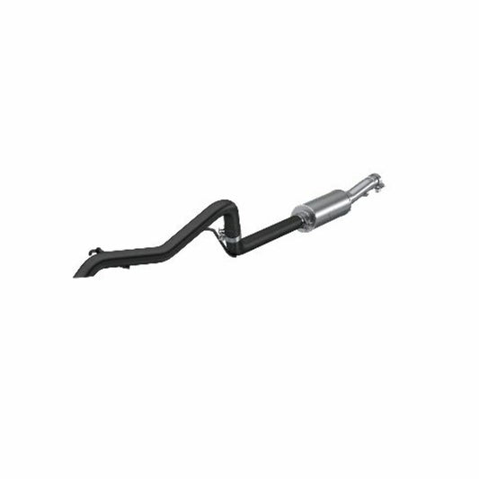 Fits 13-17 Wrangler 2 1/2" Cat Back Tail Pipe Muffler before Axle-Black-S5530BLK