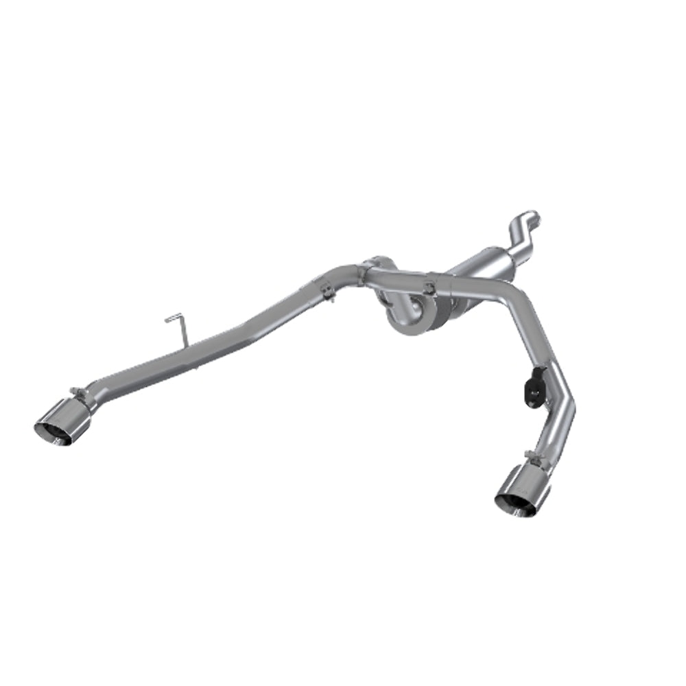 Fits 2021-2024 Jeep Gladiator 2.5"  Cat Back, Dual Rear Exit, AL - S5538AL