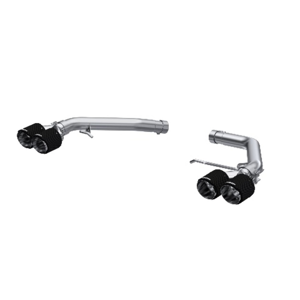 Fits 14-17 Audi SQ5 2.5" Axle Back Dual Split Rear w/Carbon Fiber Tips-S56033CF - Axle Back Exhaust Car Part People