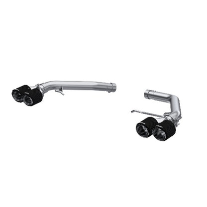 Fits 14-17 Audi SQ5 2.5" Axle Back Dual Split Rear w/Carbon Fiber Tips-S56033CF - Axle Back Exhaust Car Part People