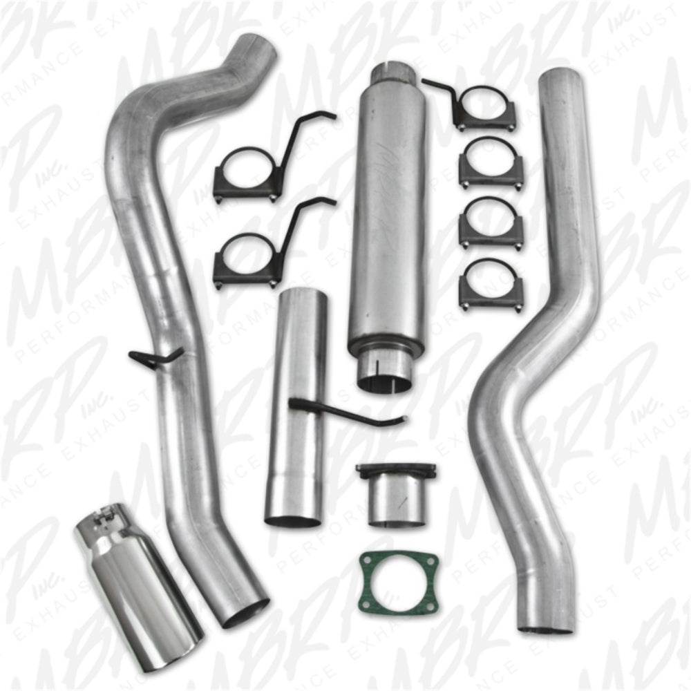 Fits 2001-2005 Chevrolet Silverado 3500 4in. Cat Back; Single Side; AL - S6000AL - Cat Back Exhaust Car Part People