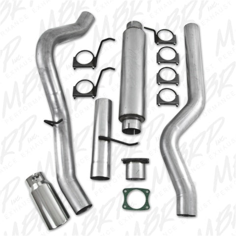Fits 2001-2005 Chevrolet Silverado 3500 4in. Cat Back; Single Side; AL - S6000AL