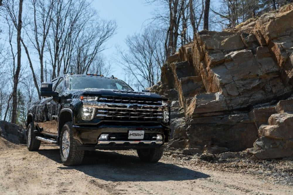 Fits 20-24 Chevrolet Silverado 2500 HD 4" Filter Back Single Side Exit.-S6059BLK