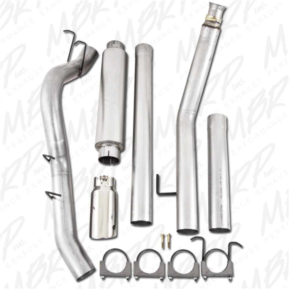 Fits 1998-2002 Dodge Ram 2500 4in. Exhaust System; Single Side; AL - S6100AL - Turbo Back Exhaust Car Part People