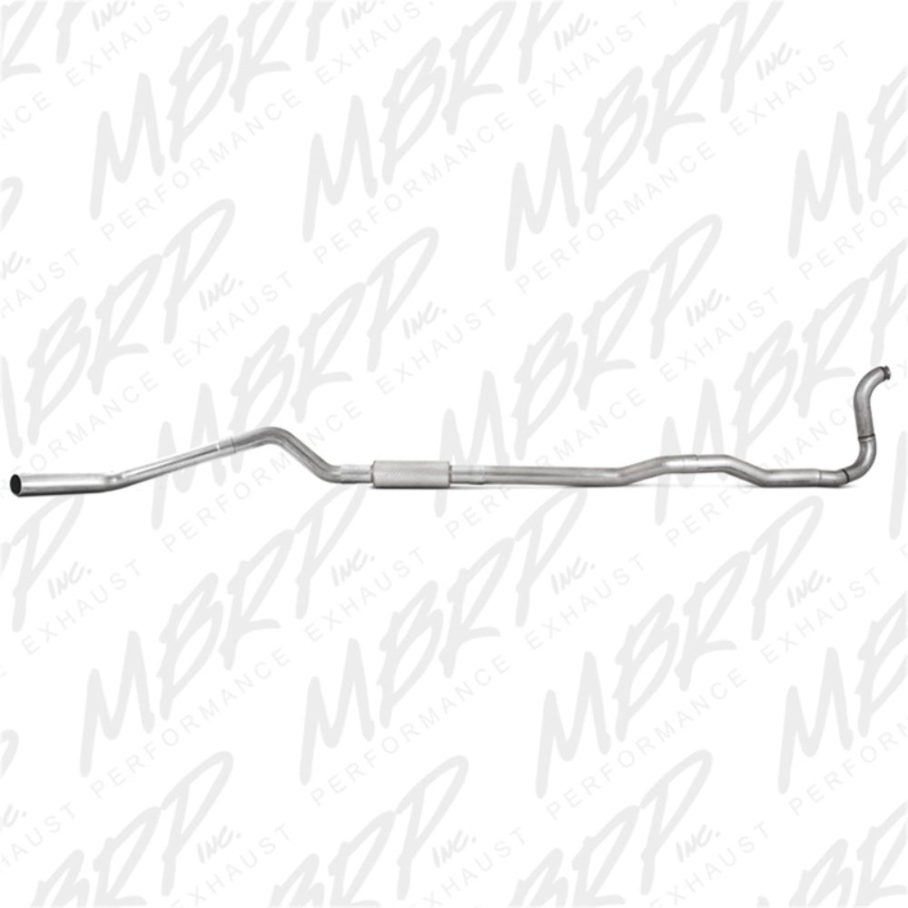 Fits 1989-1993 Dodge W350 4in. Exhaust System; Single Side (4WD) - S6150P - Turbo Back Exhaust Car Part People