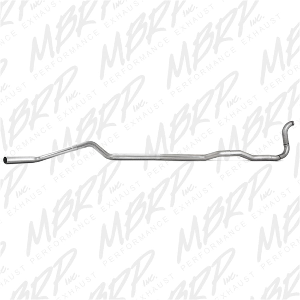 Fits 1989-93 Dodge W250 4" Exhaust System Single Side (4WD) no Muffler-S6150PLM - Turbo Back Exhaust Car Part People