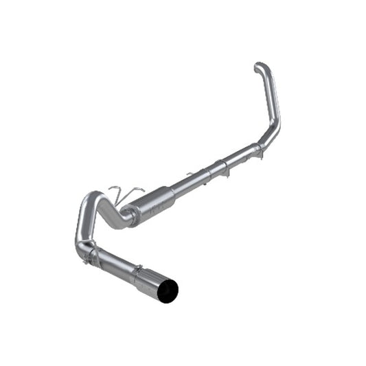 Fits 99-03 Ford F-250 Super Duty 4" Exhaust System; Single Side Exit-S6200304 - Turbo Back Exhaust Car Part People