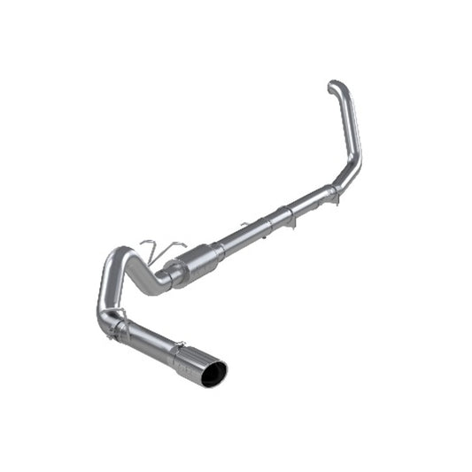 Fits 99-03 Ford F-350 Super Duty 4" Exhaust System; Single Side Exit-S6200409 - Turbo Back Exhaust Car Part People
