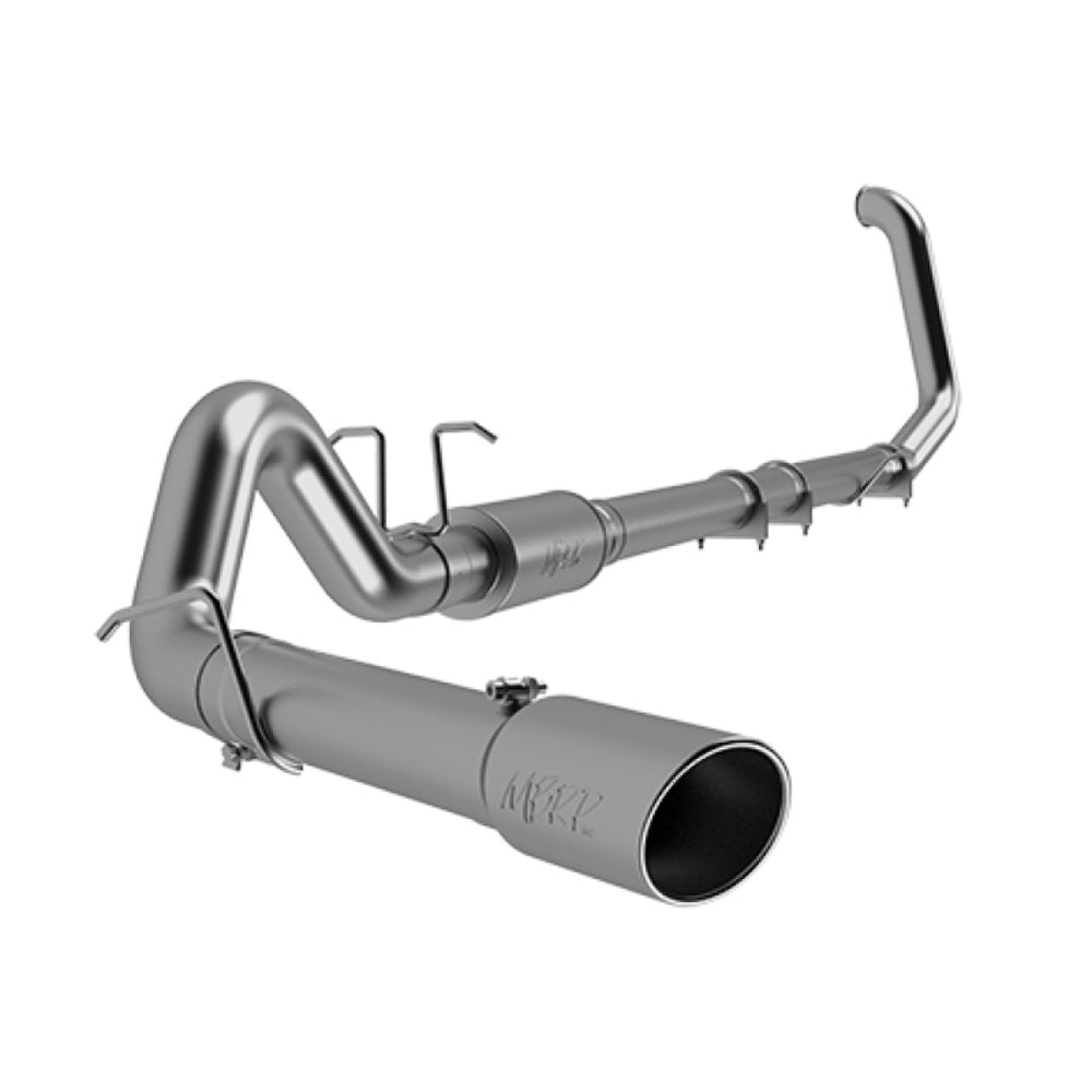 Fits 1999-2003 Ford F-250 Super Duty 4" Exhaust System; Single Side; AL-S6200AL - Turbo Back Exhaust Car Part People