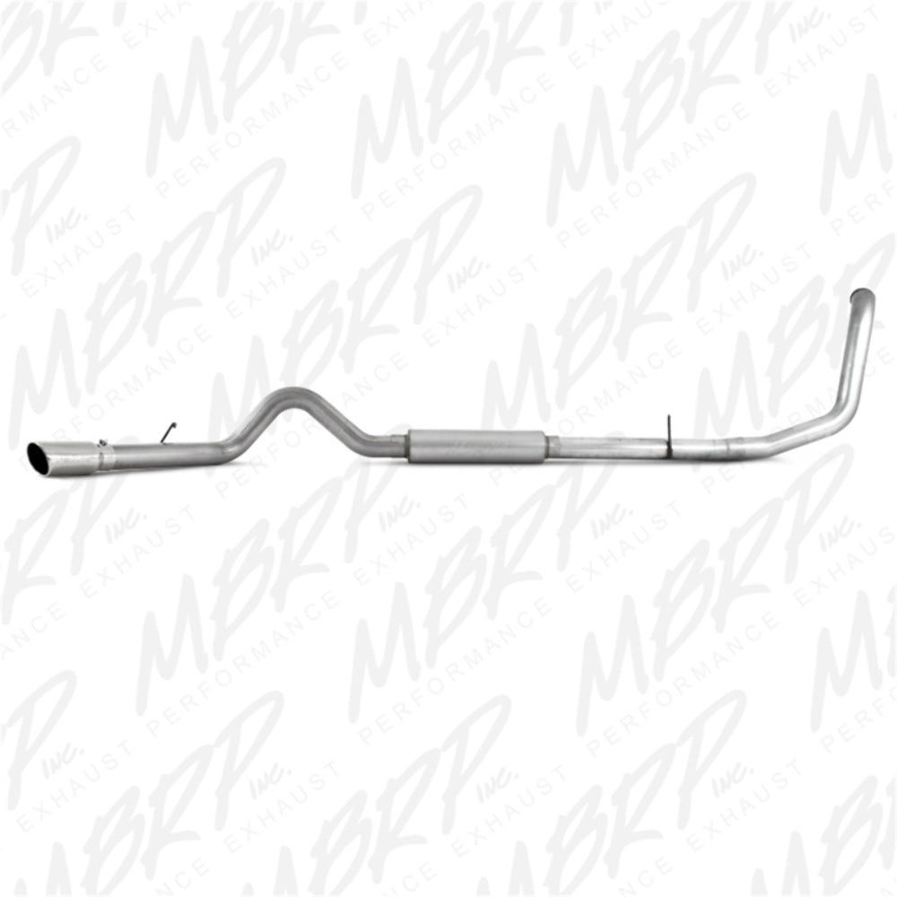 Fits 1999-2003 Ford F-250 Super Duty 4" Exhaust System; Single Side; AL-S6200AL - Turbo Back Exhaust Car Part People
