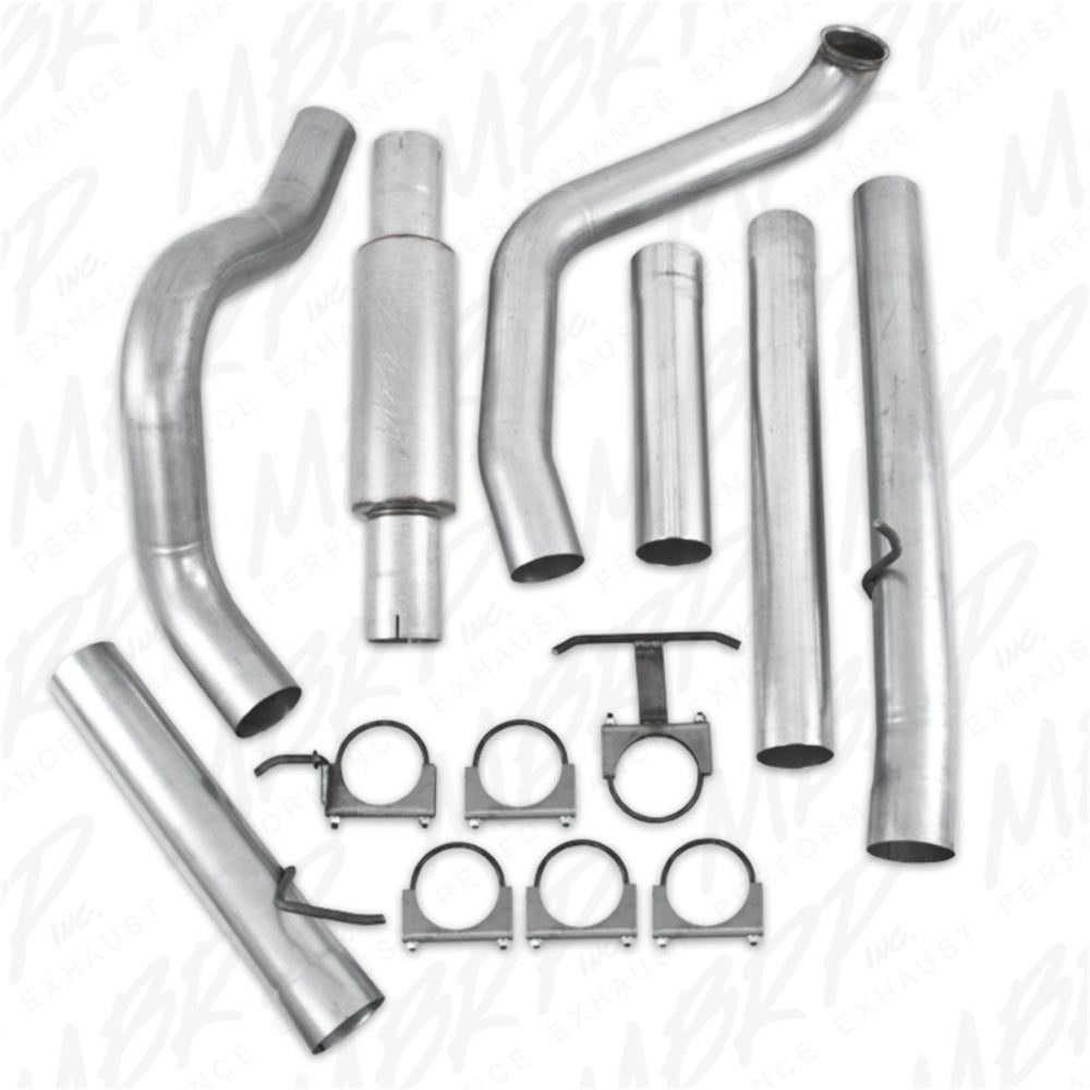 Fits 1999-2003 Ford F-350 Super Duty 4in. Exhaust System; Single Side - S6200P - Turbo Back Exhaust Car Part People