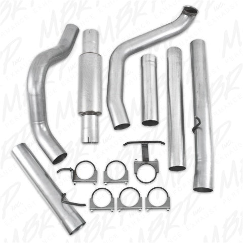 Fits 1999-2003 Ford F-350 Super Duty 4in. Exhaust System; Single Side - S6200P