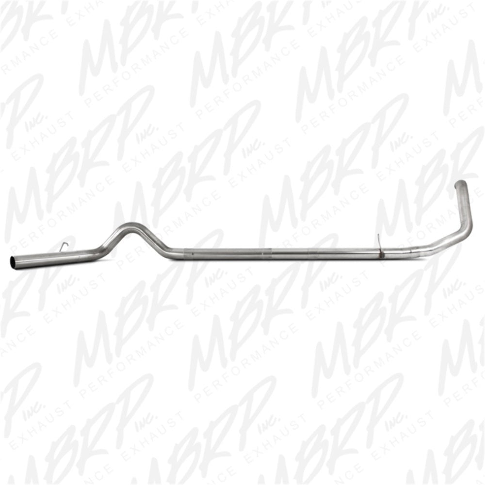 Fits 1999-03 Ford F-350 Super Duty 4" Exhaust System Single No Muffler-S6200SLM - Turbo Back Exhaust Car Part People