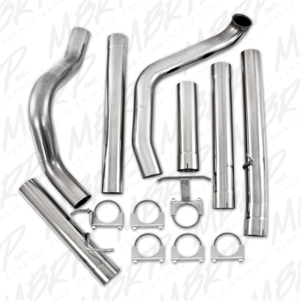 Fits 1999-03 Ford F-350 Super Duty 4" Exhaust System Single No Muffler-S6200SLM - Turbo Back Exhaust Car Part People