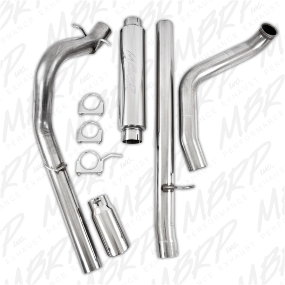 Fits 2000-2003 Ford Excursion 4in. Exhaust System; Single Side Exit - S6204409 - Turbo Back Exhaust Car Part People