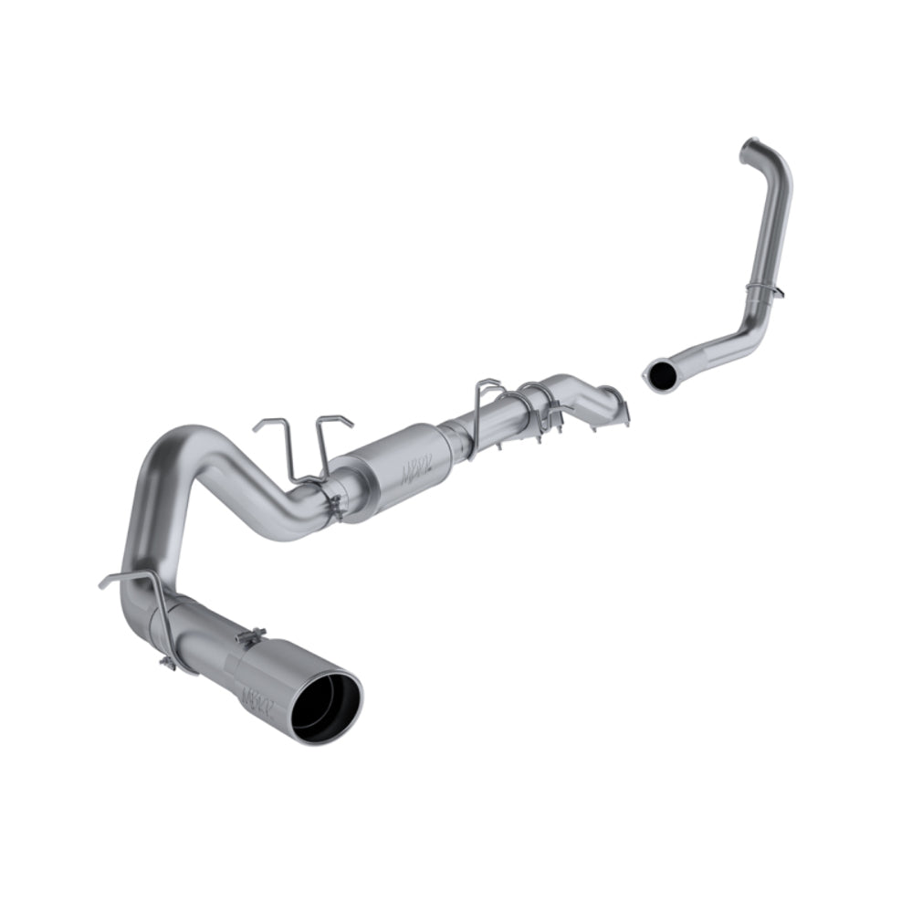 Fits 2003-07 F-250 Super Duty 4" Exhaust System Single Side Exit-S6206AL - Turbo Back Exhaust Car Part People