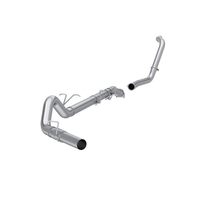 Fits 03-07 F-250 SD 4" Exhaust System Single Side No Muffler-S6206PLM - Turbo Back Exhaust Car Part People