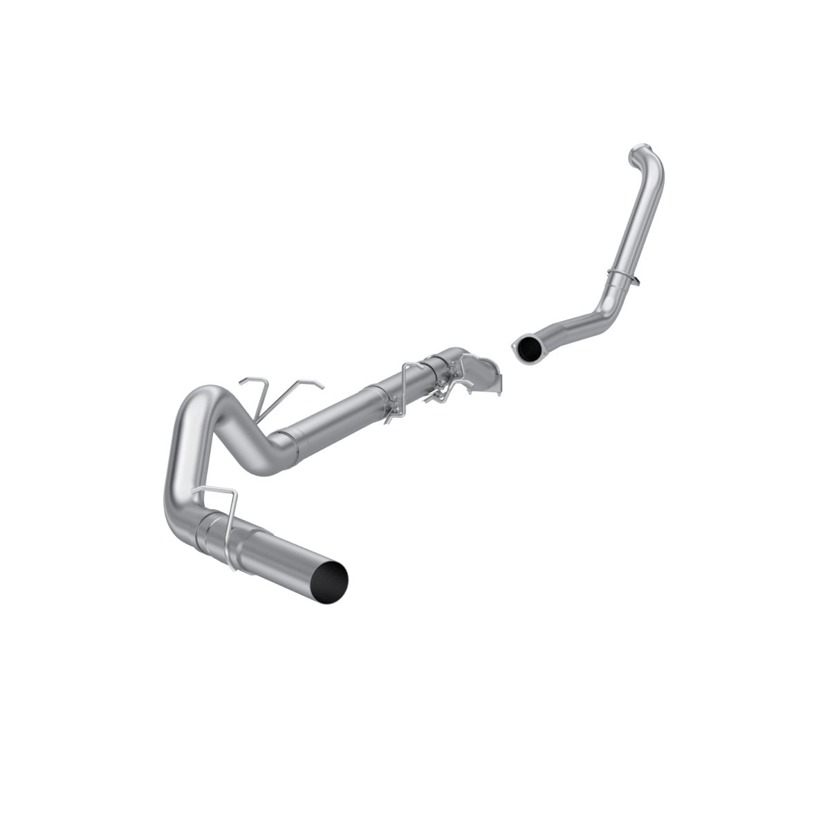 2003-2007 Ford F-250 Super Duty 4" Exhaust System Single Side No Muffler S6206PLM