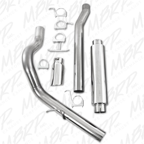 Fits 2003-2007 Ford F-350 Super Duty 4" Cat Back Single Side Exit-S6208409