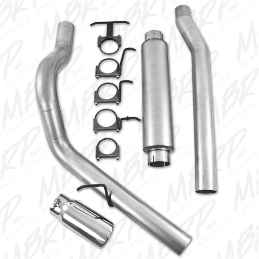 Fits 03-07 Ford F-250 SD 4" Cat Back Single Side (Stock Cat) Exit-S6208AL - Cat Back Exhaust Car Part People