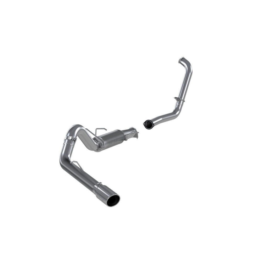 Fits 04-05 Ford Excursion 4" Exhaust System Single Side (Stock Cat) Exit-S6216AL - Turbo Back Exhaust Car Part People
