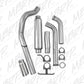 Fits 04-05 Ford Excursion 4" Exhaust System Single Side (Stock Cat) Exit-S6216AL - Turbo Back Exhaust Car Part People