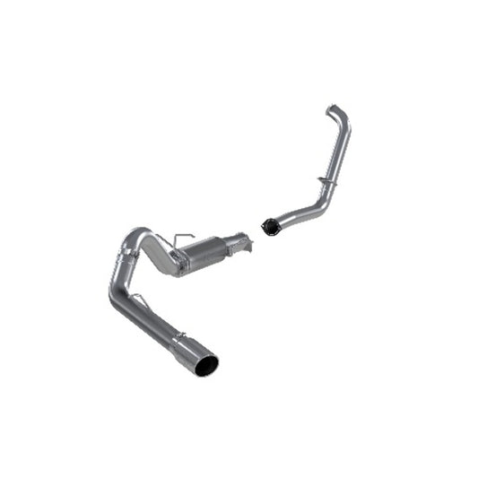 Fits 04-05 Ford Excursion 4" Exhaust System Single Side (Stock Cat) Exit-S6216AL - Turbo Back Exhaust Car Part People