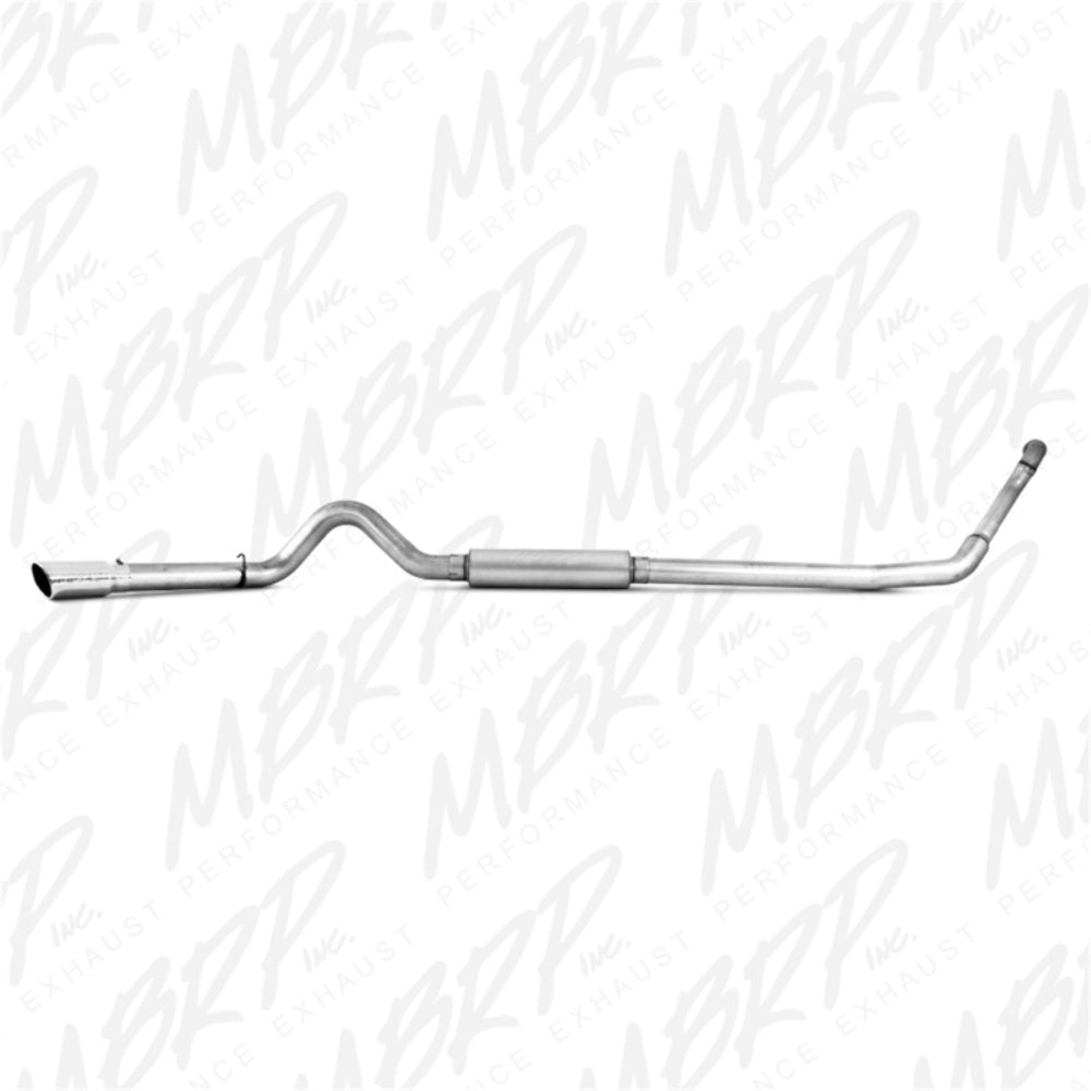 Fits 1994-1997 Ford F-350 4" Exhaust System Single Side (3" downpipe)-S6218AL - Turbo Back Exhaust Car Part People