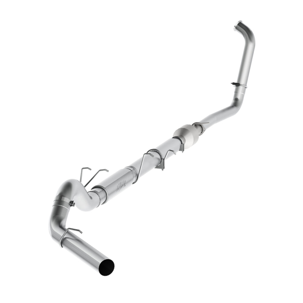 Fits 2004-07 F-250 Super Duty 5" Exhaust System Single Side Exit-S62340P - Turbo Back Exhaust Car Part People